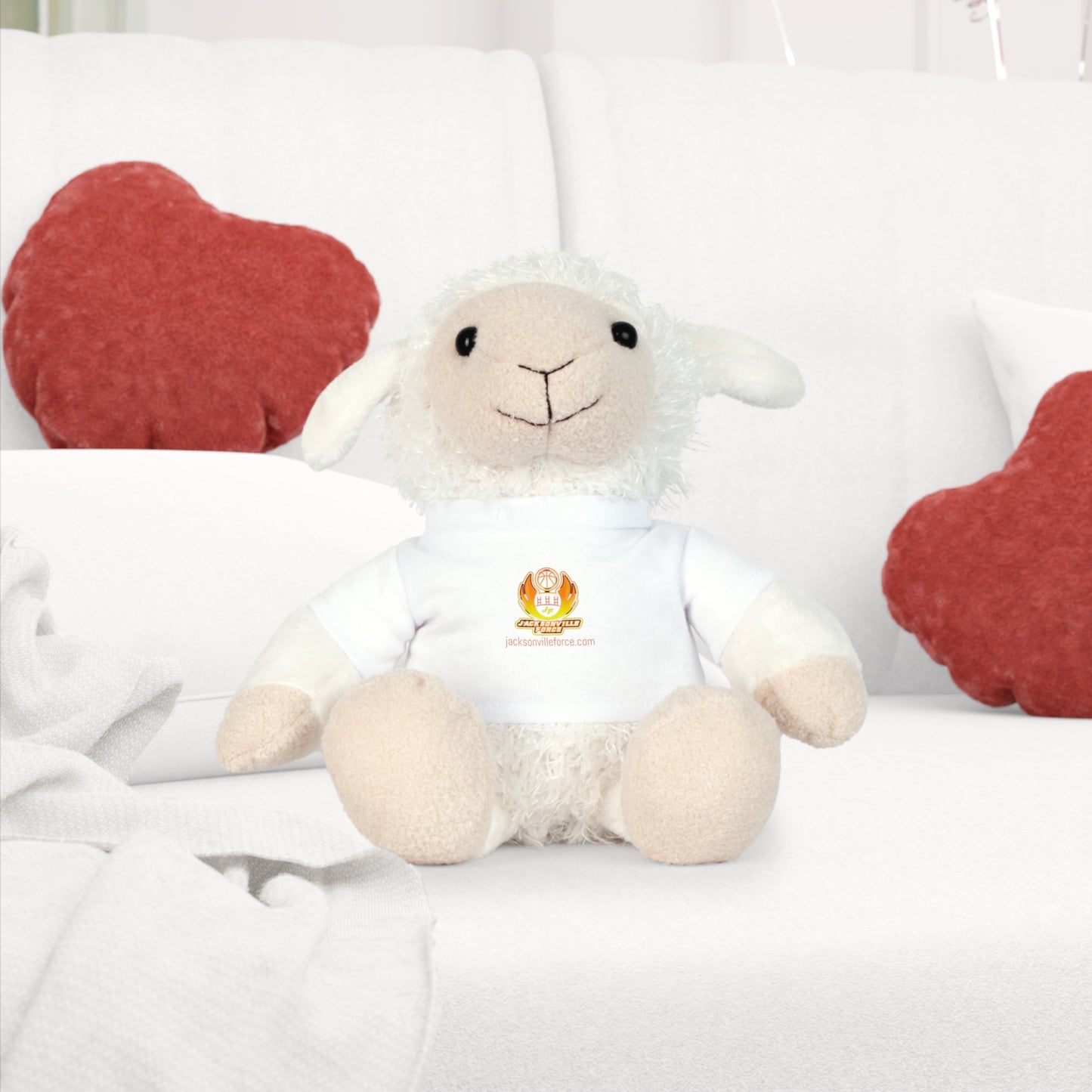 JaxForce Plush Toy with Tee - Bear, Bunny, Elephant, or Sheep