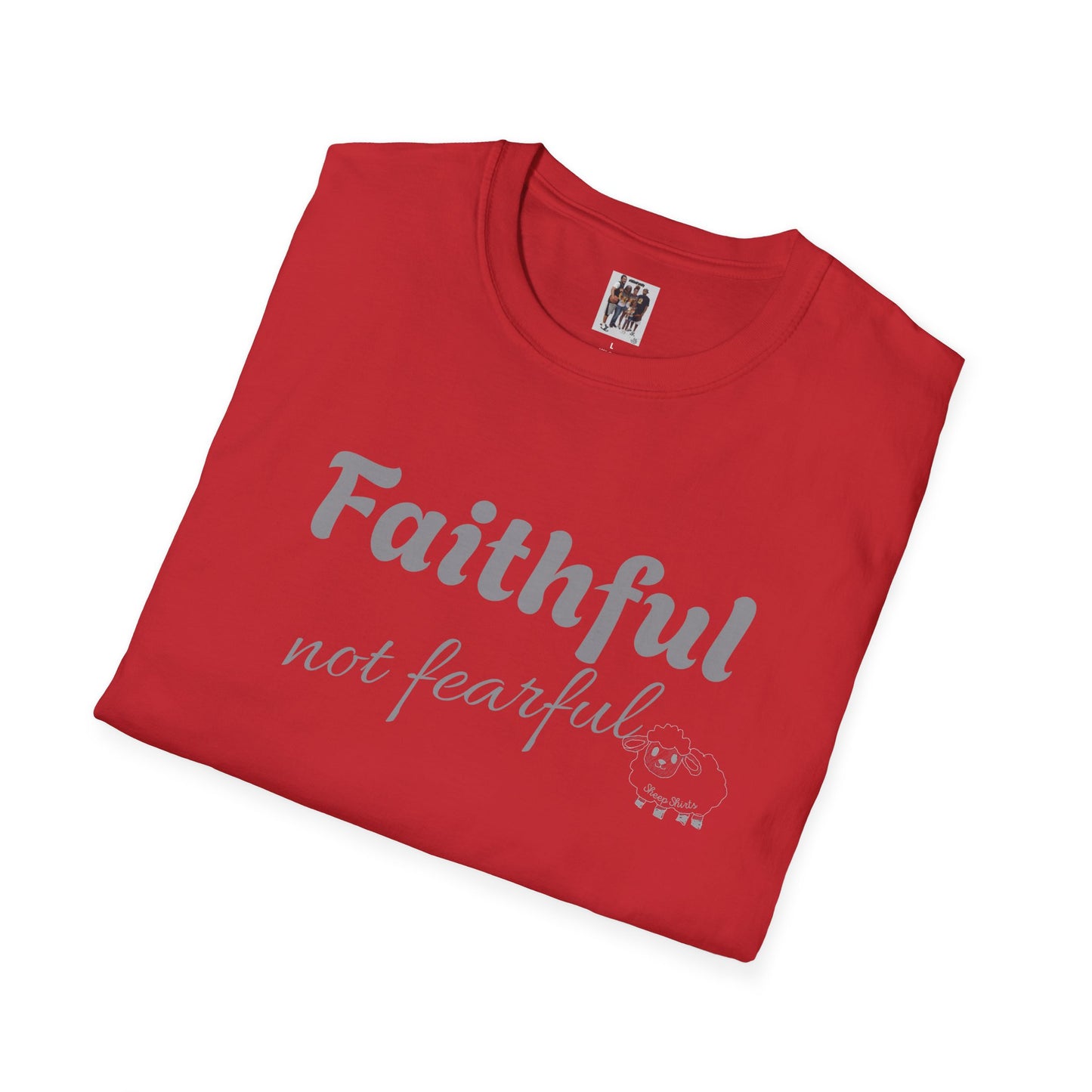 Sheep Shirts (Faithful) light txt - Unisex Softstyle T-Shirt