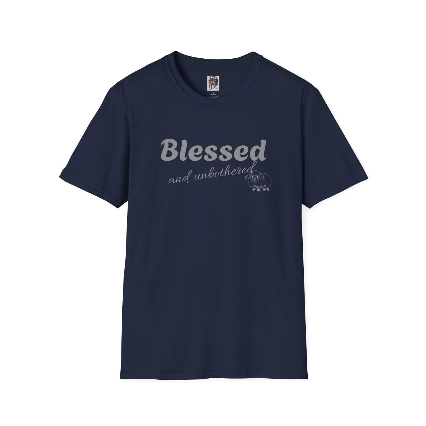 Sheep Shirts (Blessed) light txt - Unisex Softstyle T-Shirt