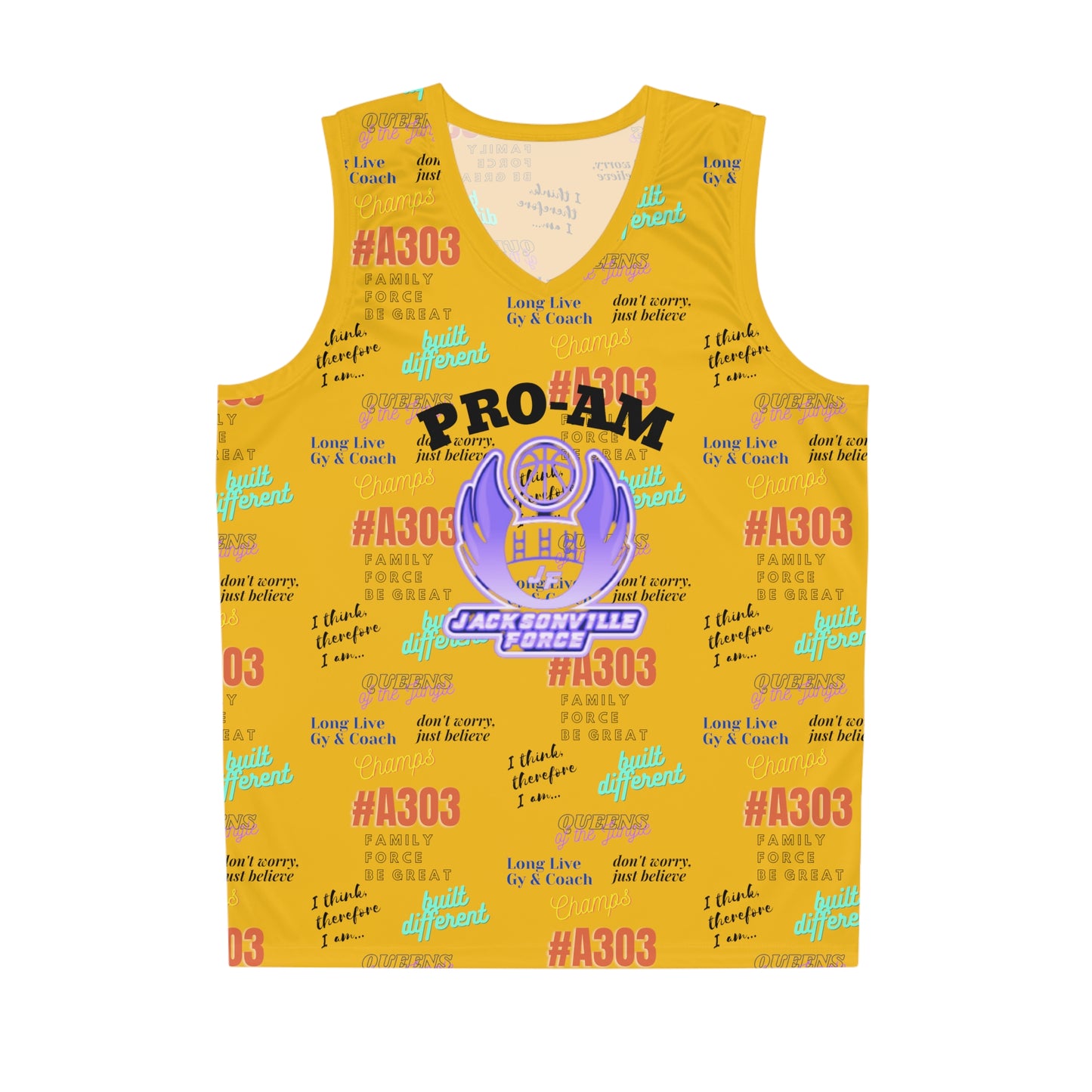 Basketball Jersey - JF ProAm yellow (6)