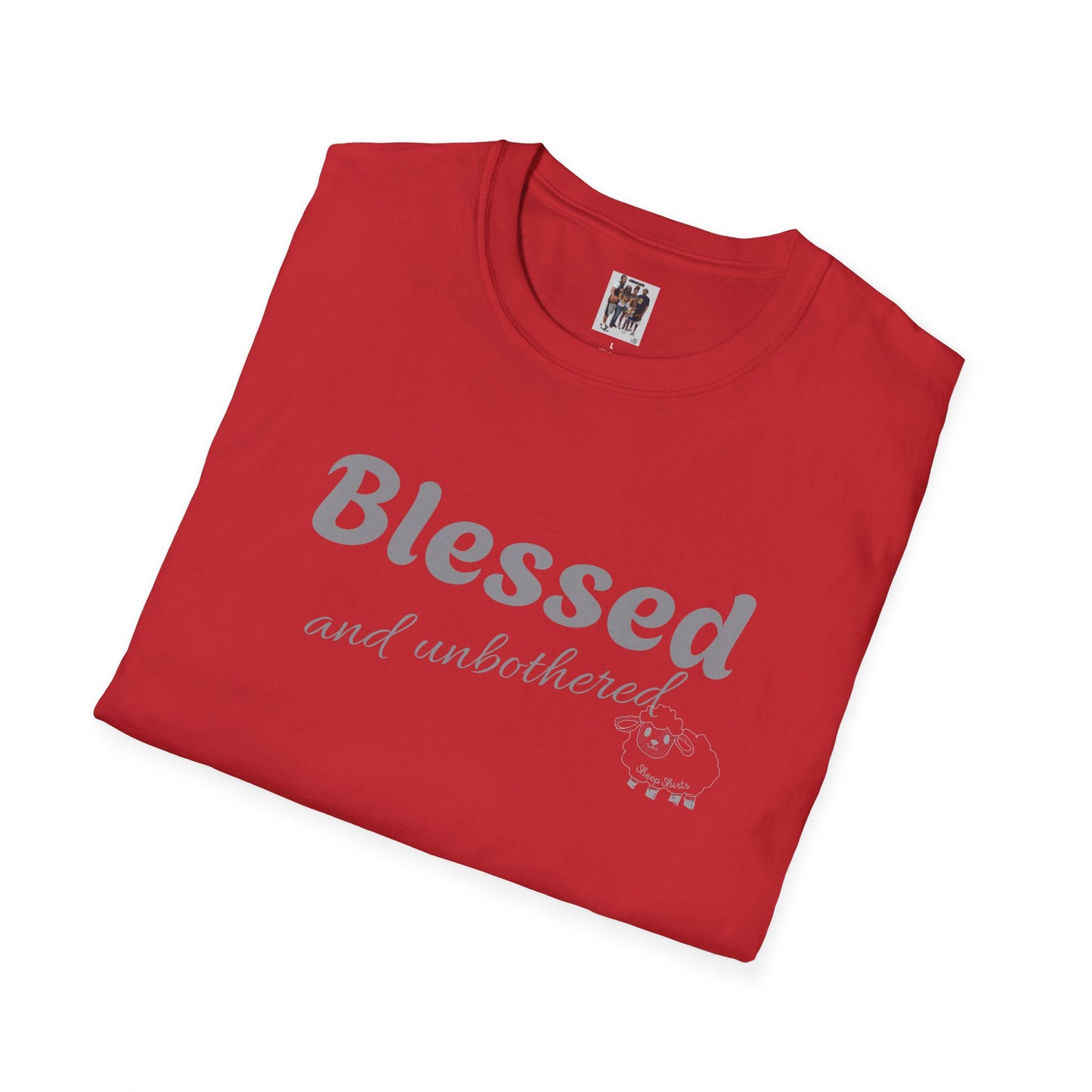 Sheep Shirts (Blessed) light txt - Unisex Softstyle T-Shirt