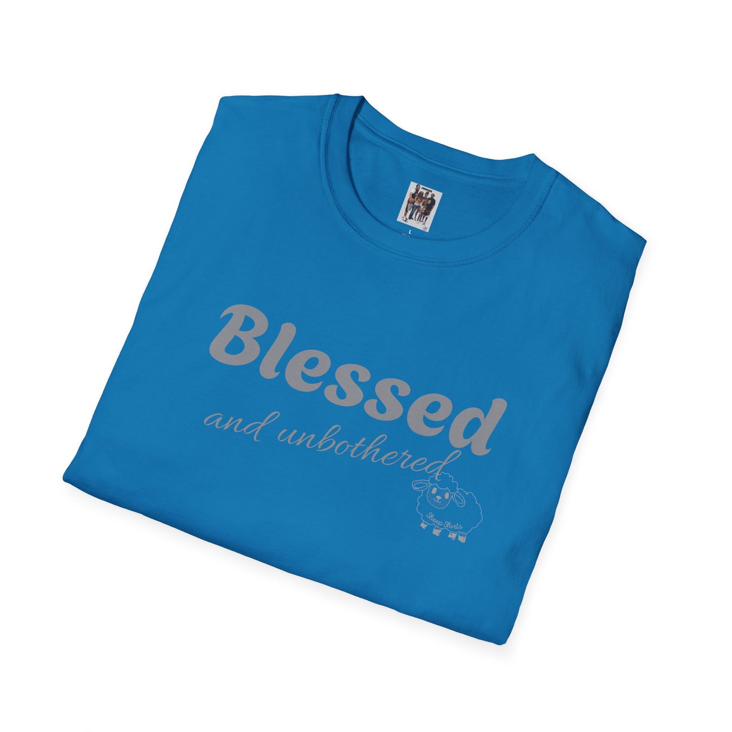Sheep Shirts (Blessed) light txt - Unisex Softstyle T-Shirt