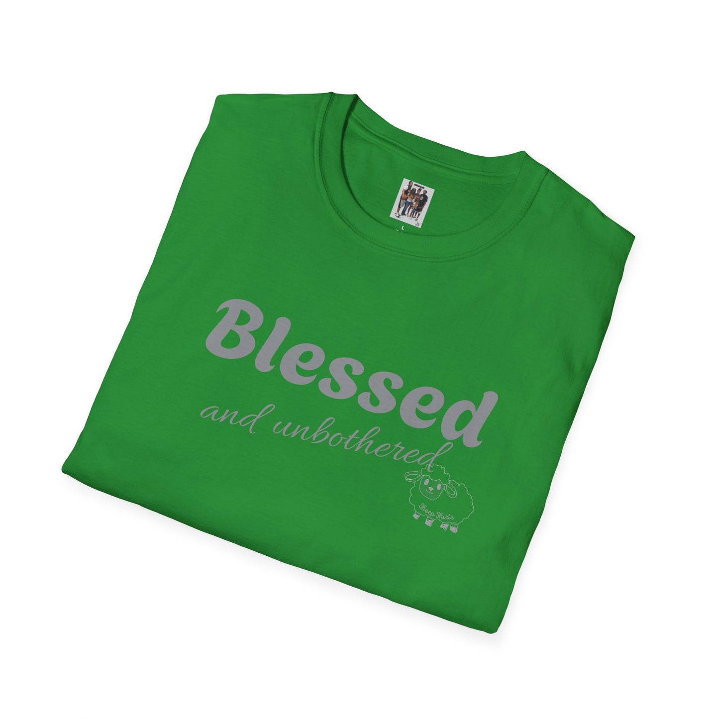 Sheep Shirts (Blessed) light txt - Unisex Softstyle T-Shirt