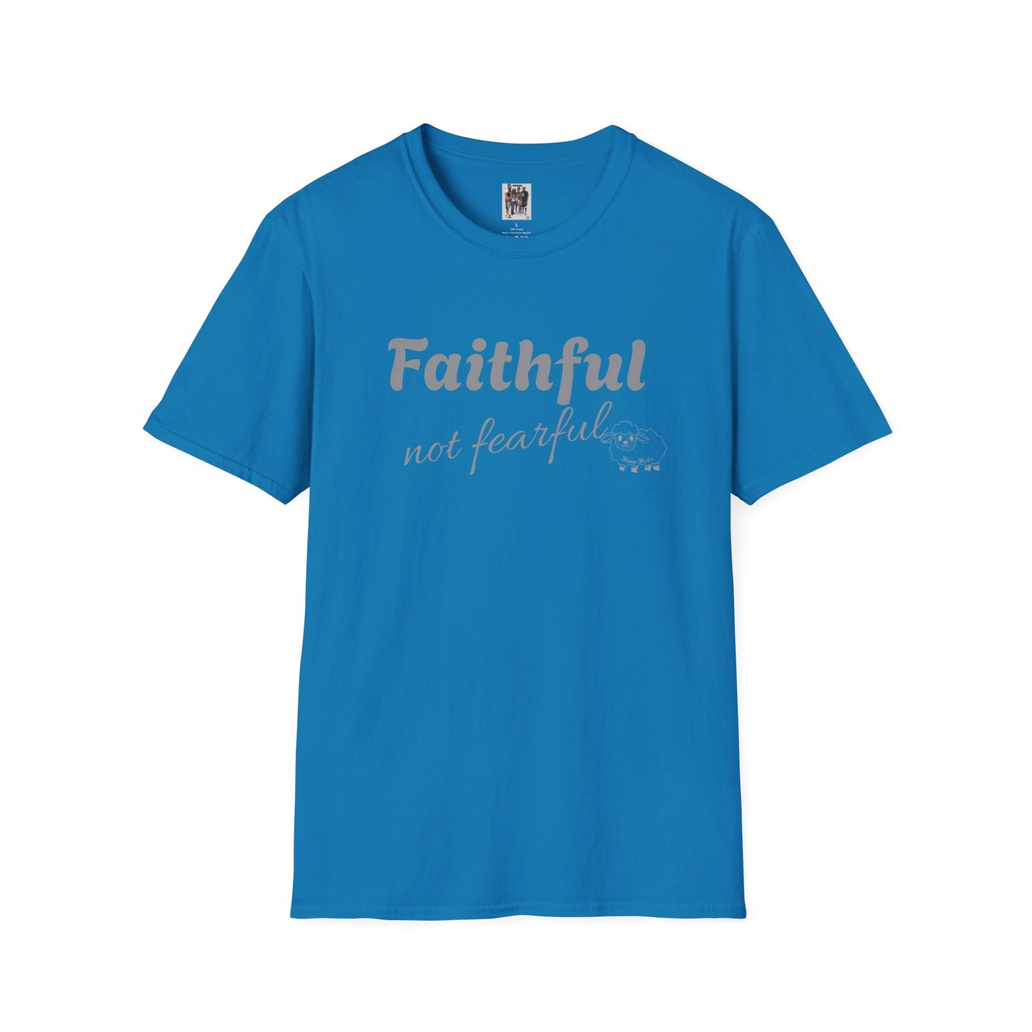 Sheep Shirts (Faithful) light txt - Unisex Softstyle T-Shirt