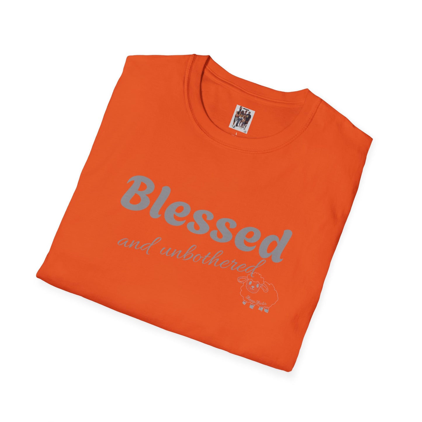 Sheep Shirts (Blessed) light txt - Unisex Softstyle T-Shirt