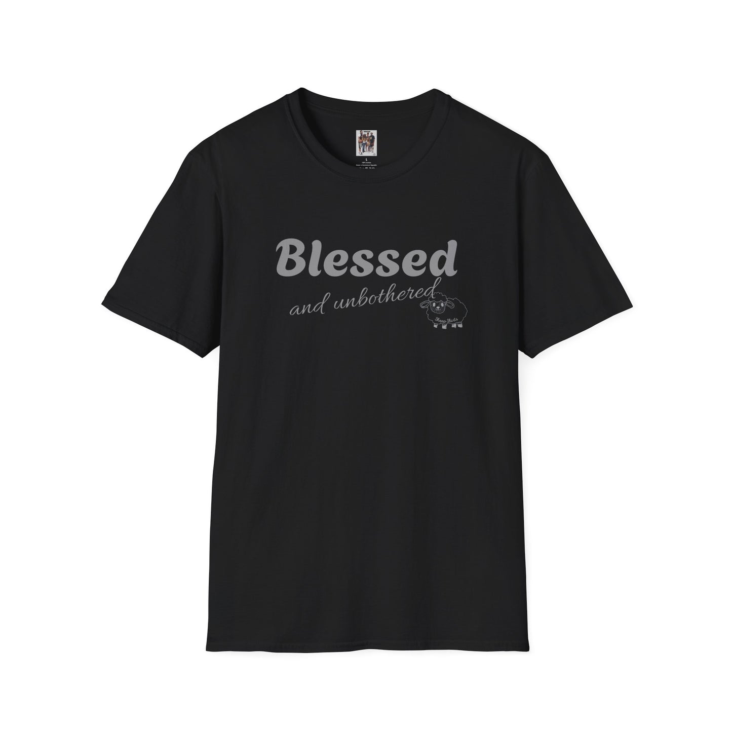 Sheep Shirts (Blessed) light txt - Unisex Softstyle T-Shirt