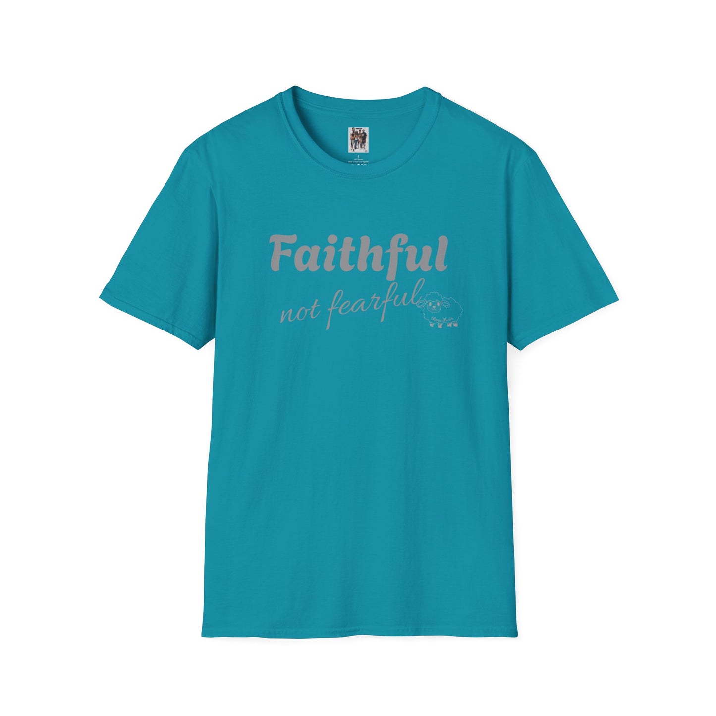 Sheep Shirts (Faithful) light txt - Unisex Softstyle T-Shirt