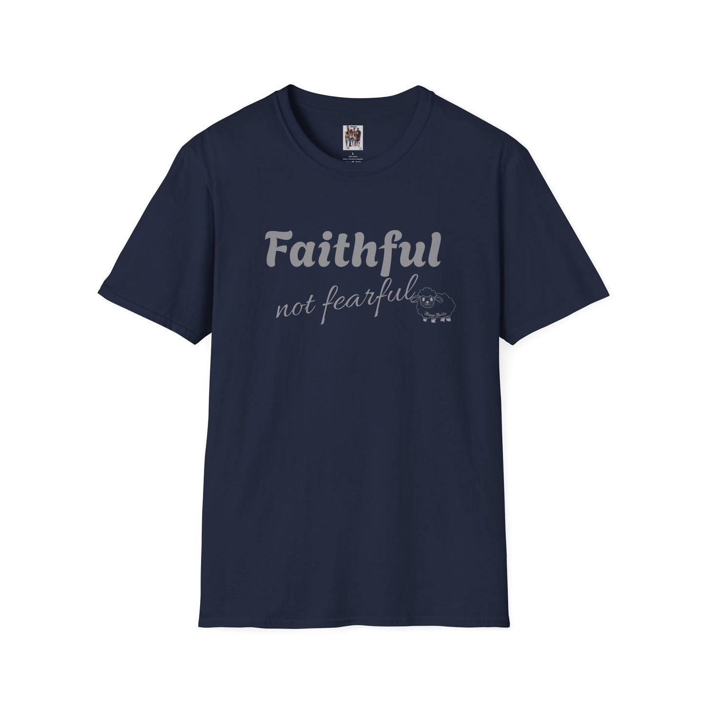 Sheep Shirts (Faithful) light txt - Unisex Softstyle T-Shirt