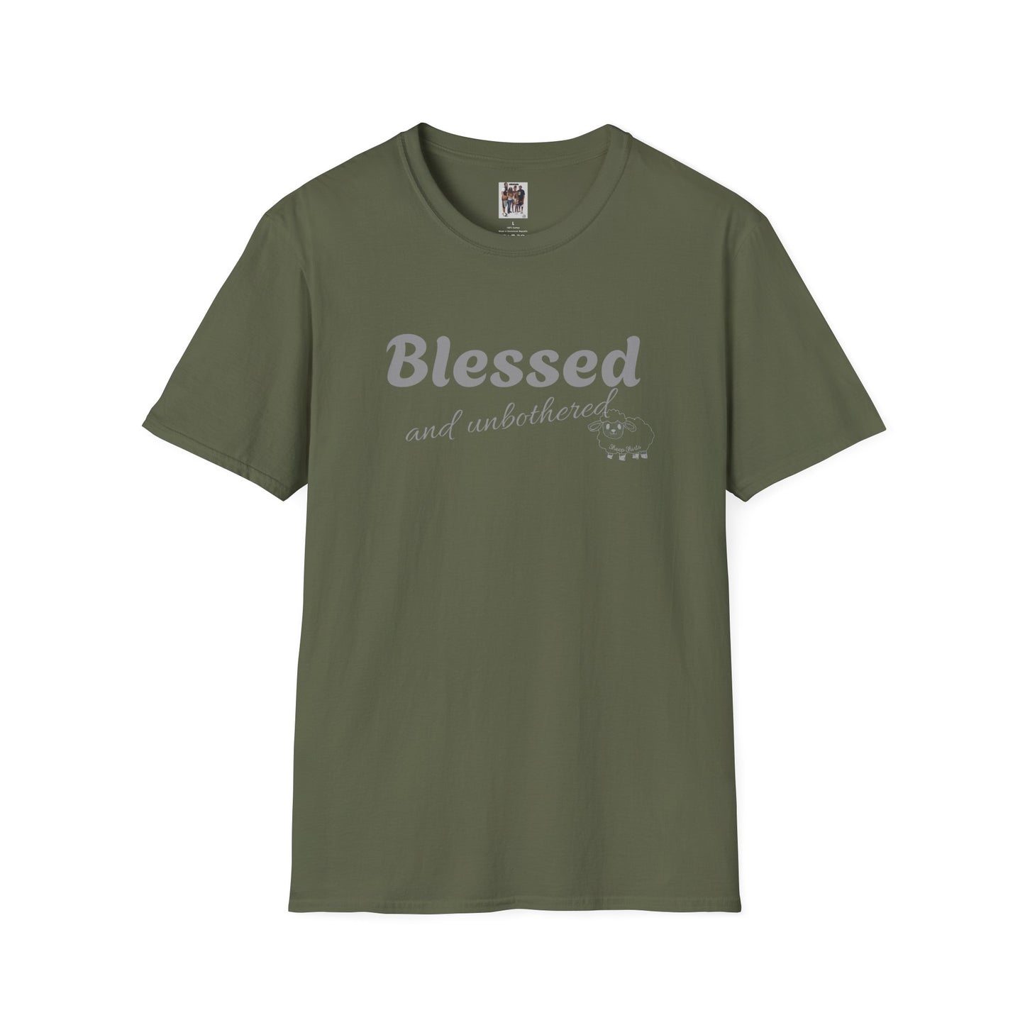 Sheep Shirts (Blessed) light txt - Unisex Softstyle T-Shirt