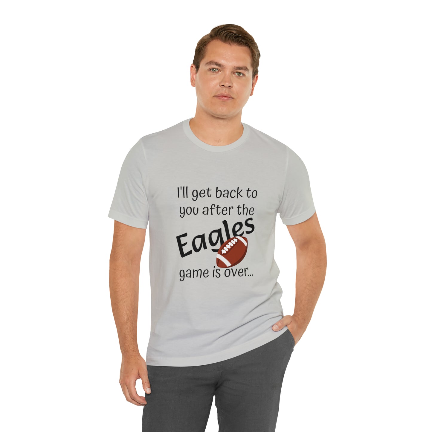 Game Time EAGLES - Unisex Short Sleeve Tee (dark text)