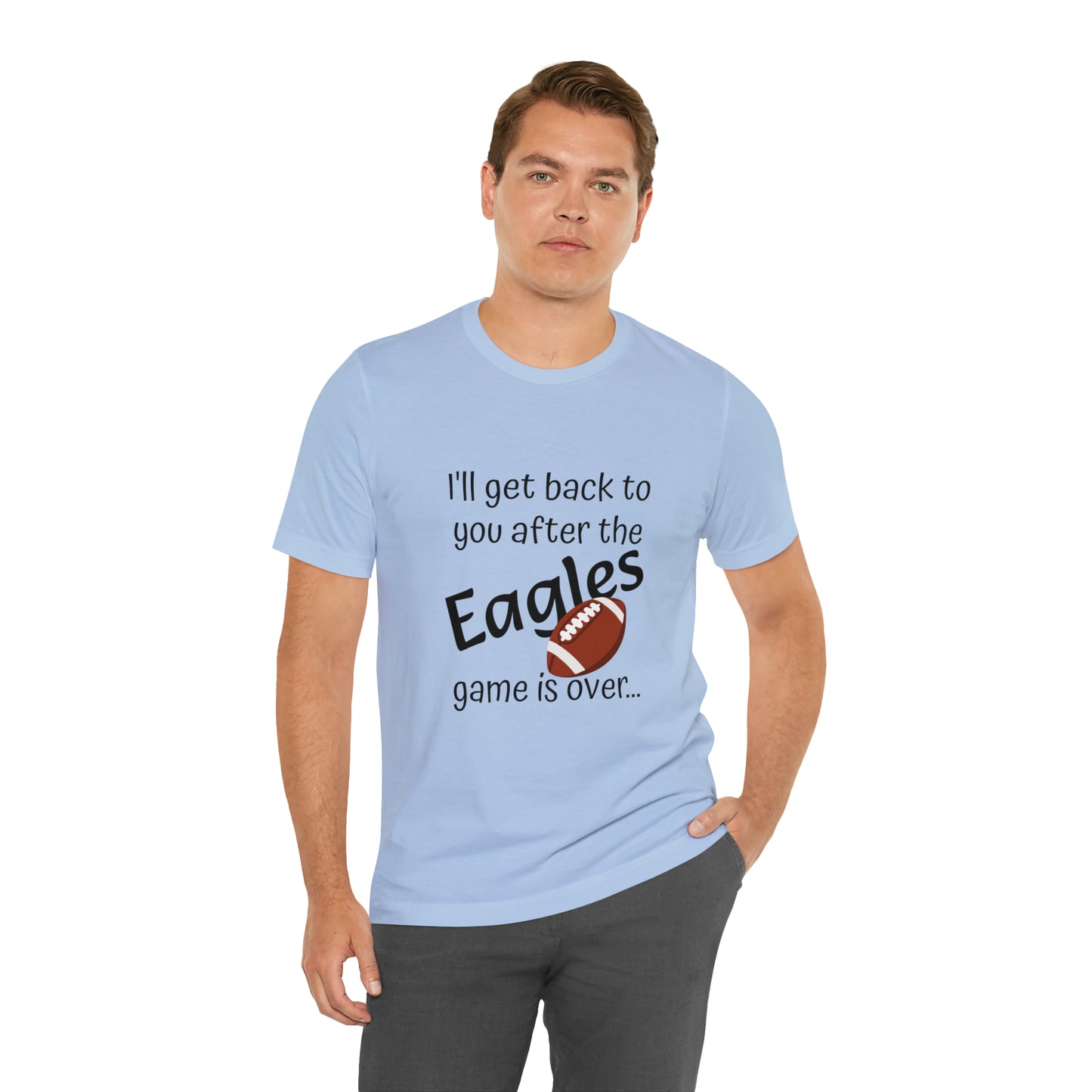 Game Time EAGLES - Unisex Short Sleeve Tee (dark text)