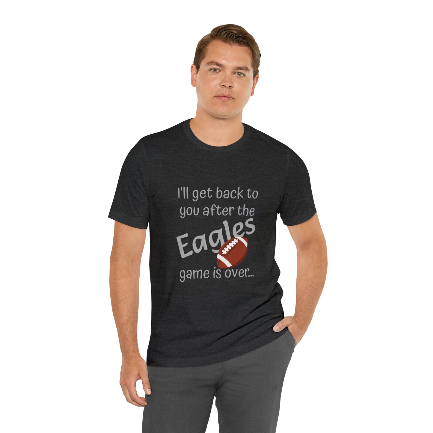 Game Time EAGLES - Unisex Short Sleeve Tee (light text)