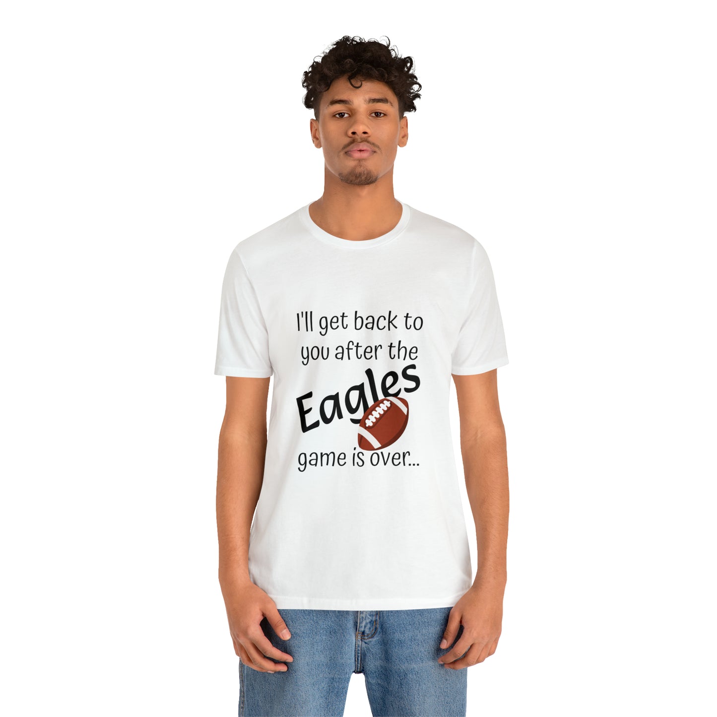 Game Time EAGLES - Unisex Short Sleeve Tee (dark text)