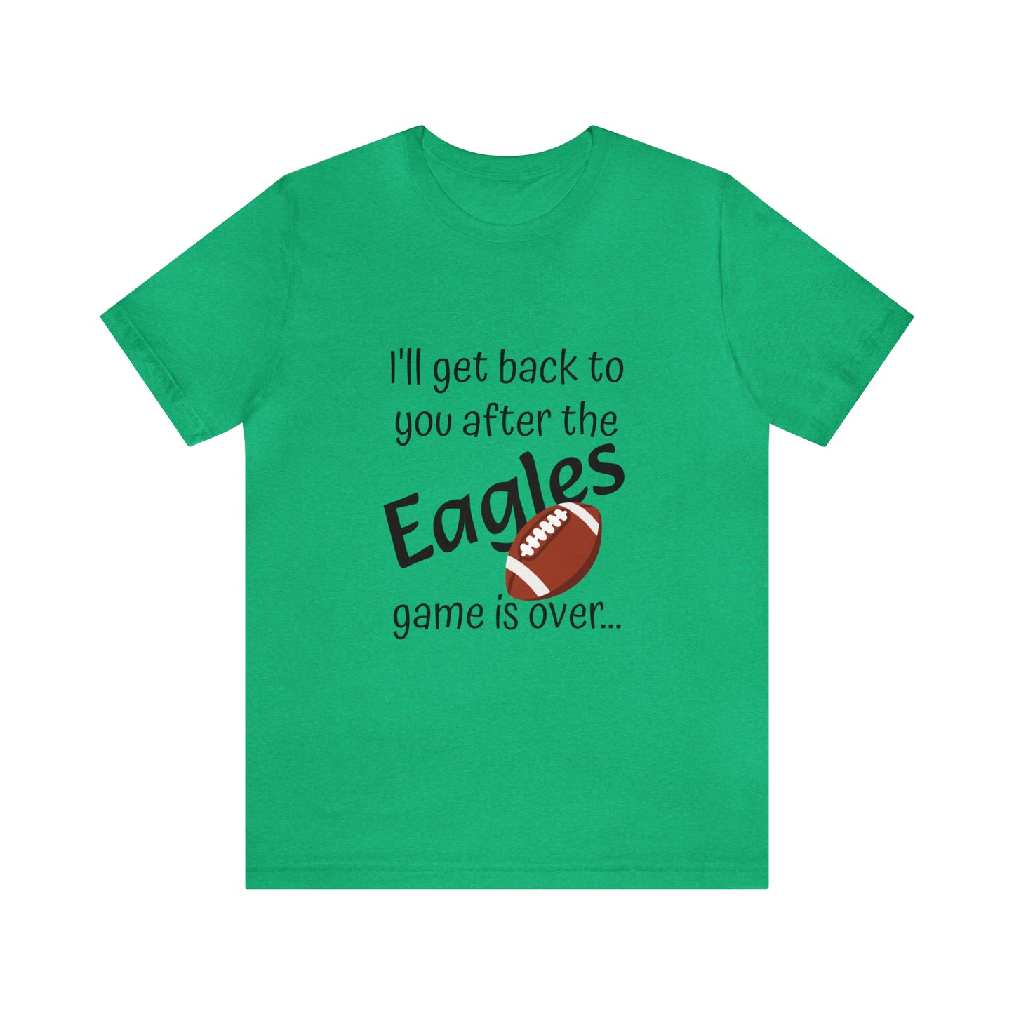 Game Time EAGLES - Unisex Short Sleeve Tee (dark text)