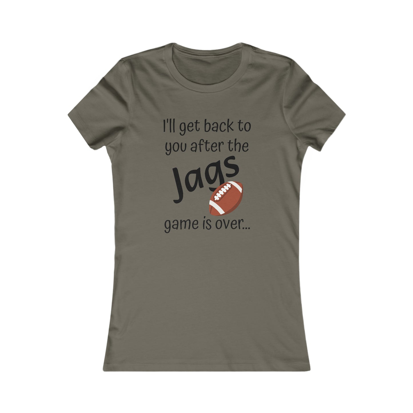 Game Time JAGS - Women's Favorite Tee (black text)