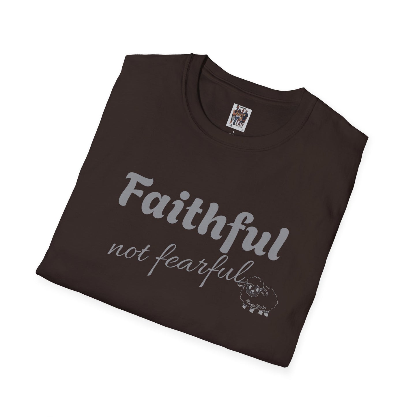 Sheep Shirts (Faithful) light txt - Unisex Softstyle T-Shirt
