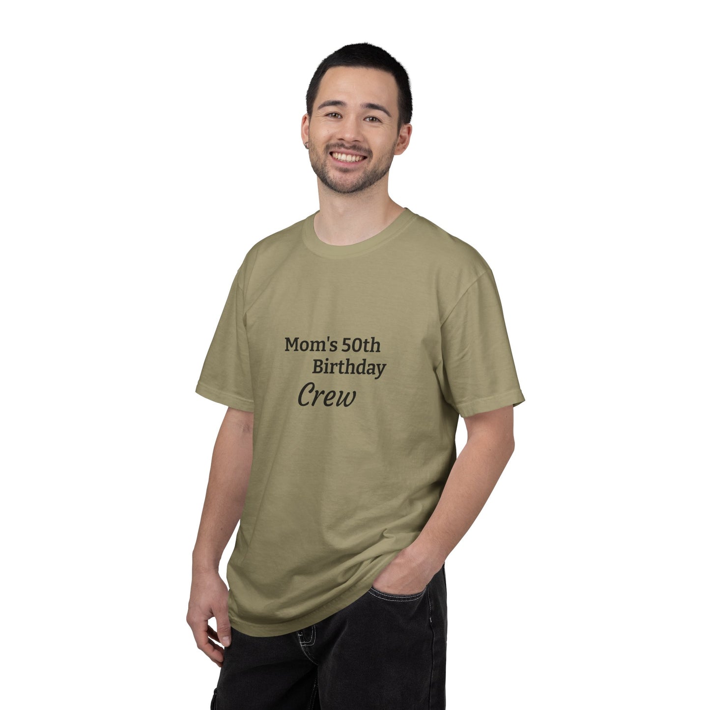 *CUSTOMIZABLE* Crew T-Shirt "Mom's 50th Birthday"