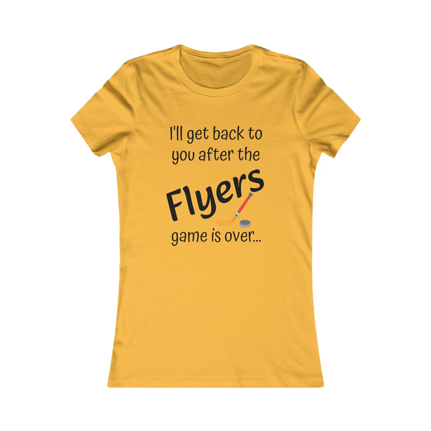 Game Time FLYERS - Women's Favorite Tee (black text)