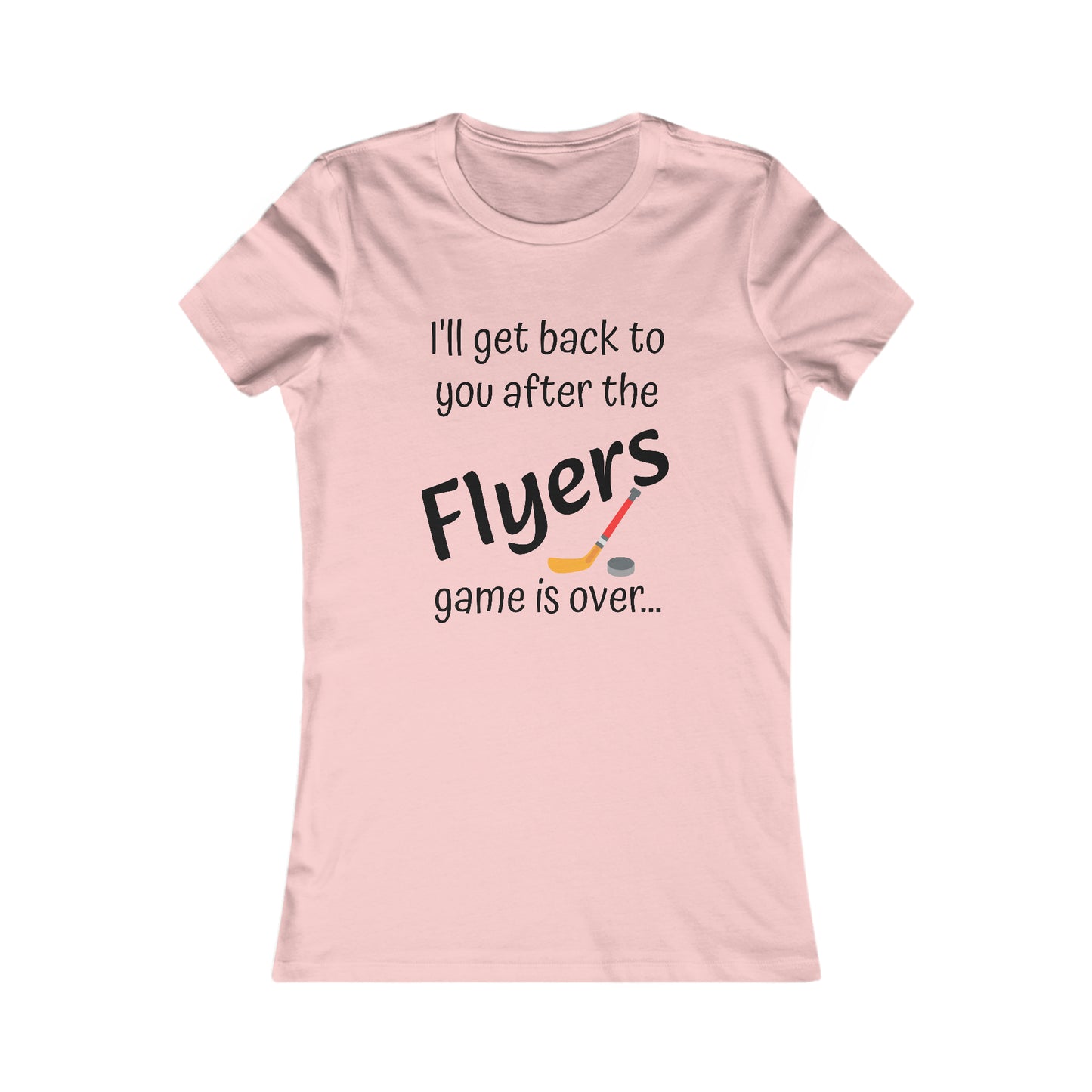 Game Time FLYERS - Women's Favorite Tee (black text)