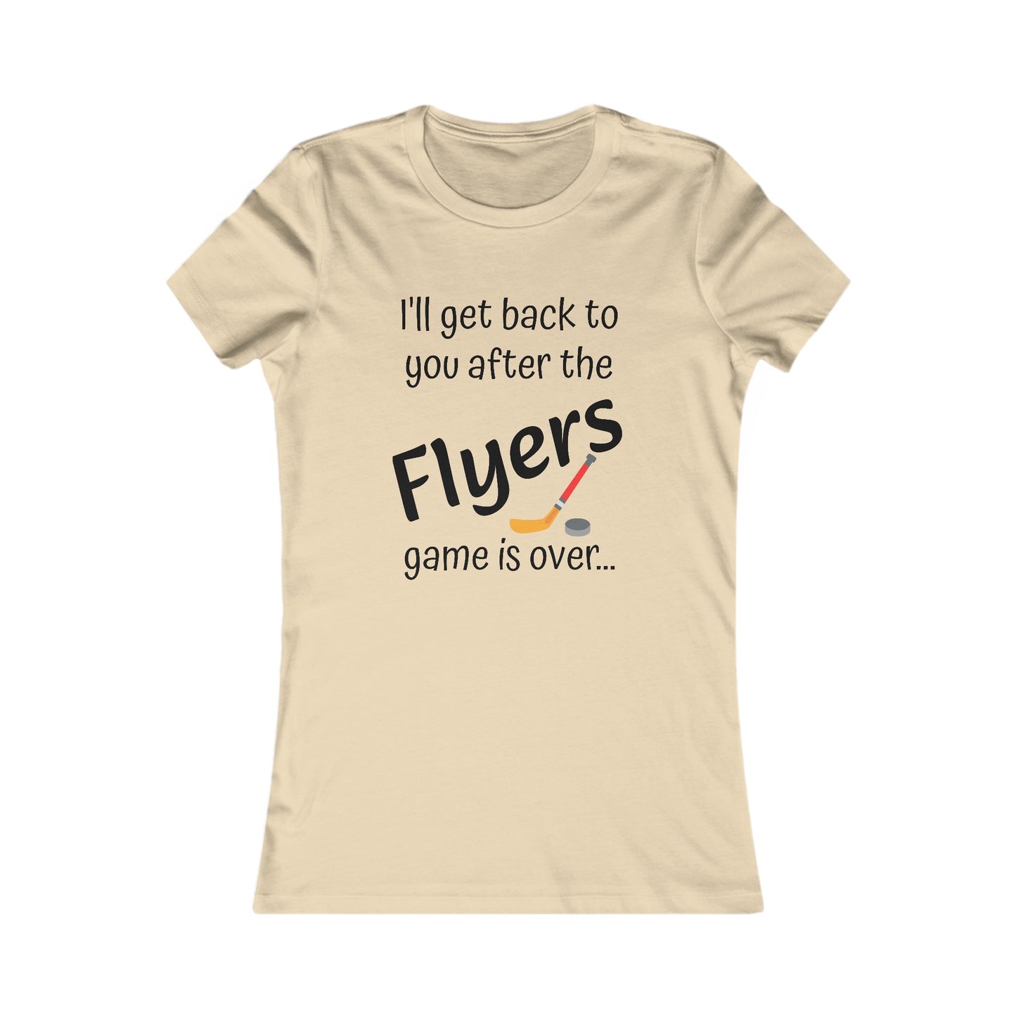 Game Time FLYERS - Women's Favorite Tee (black text)