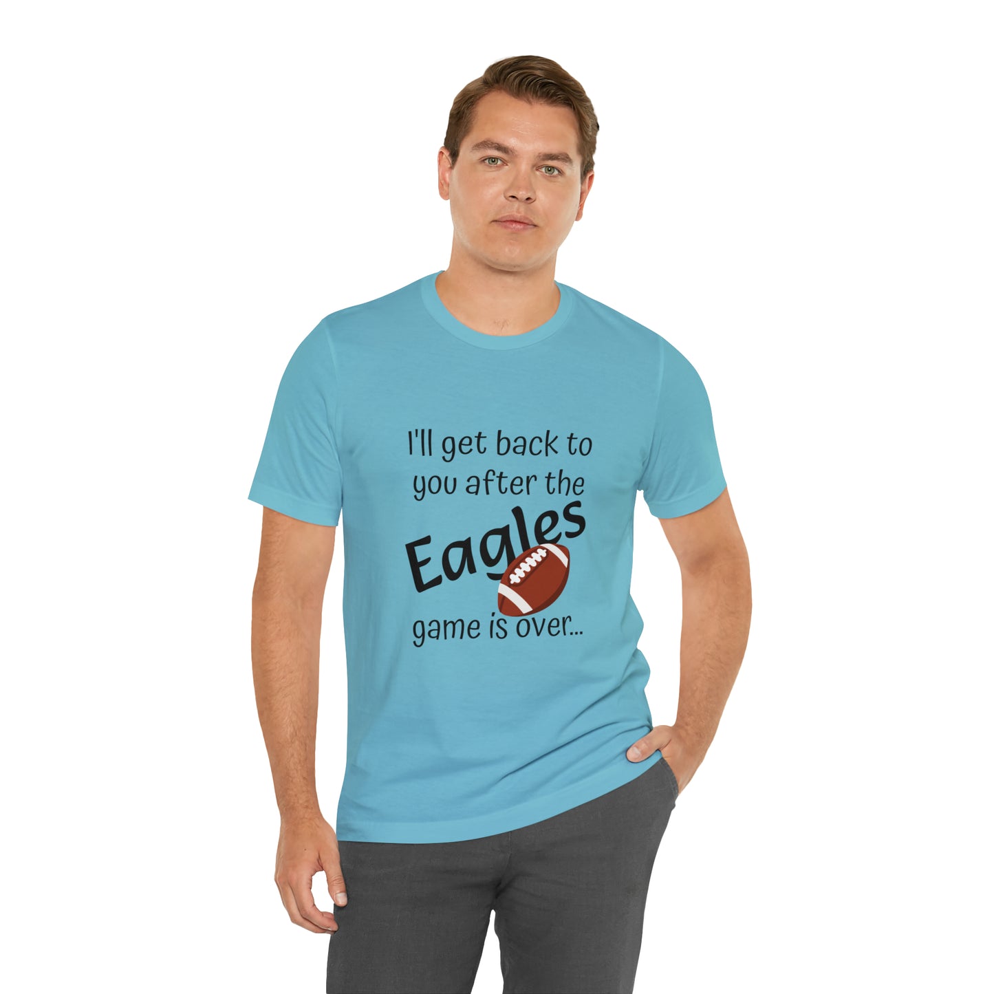 Game Time EAGLES - Unisex Short Sleeve Tee (dark text)