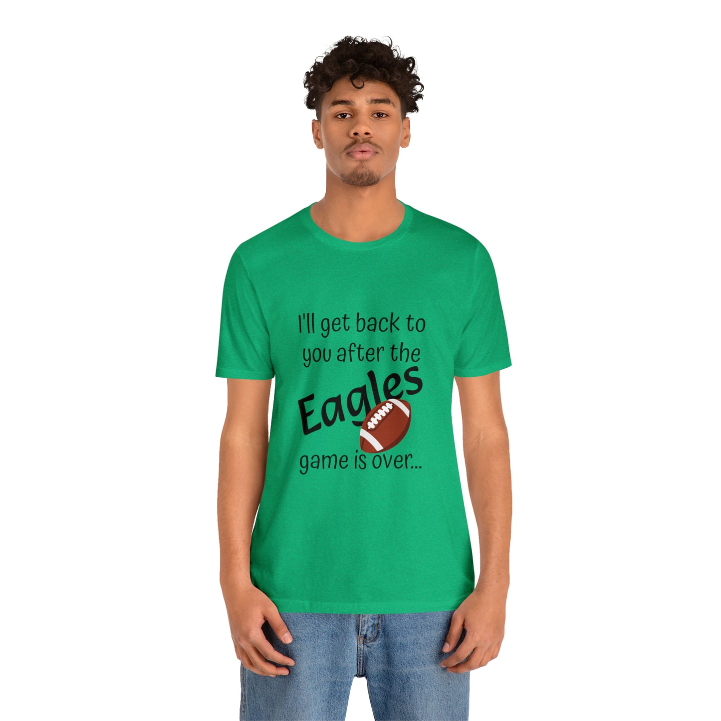 Game Time EAGLES - Unisex Short Sleeve Tee (dark text)