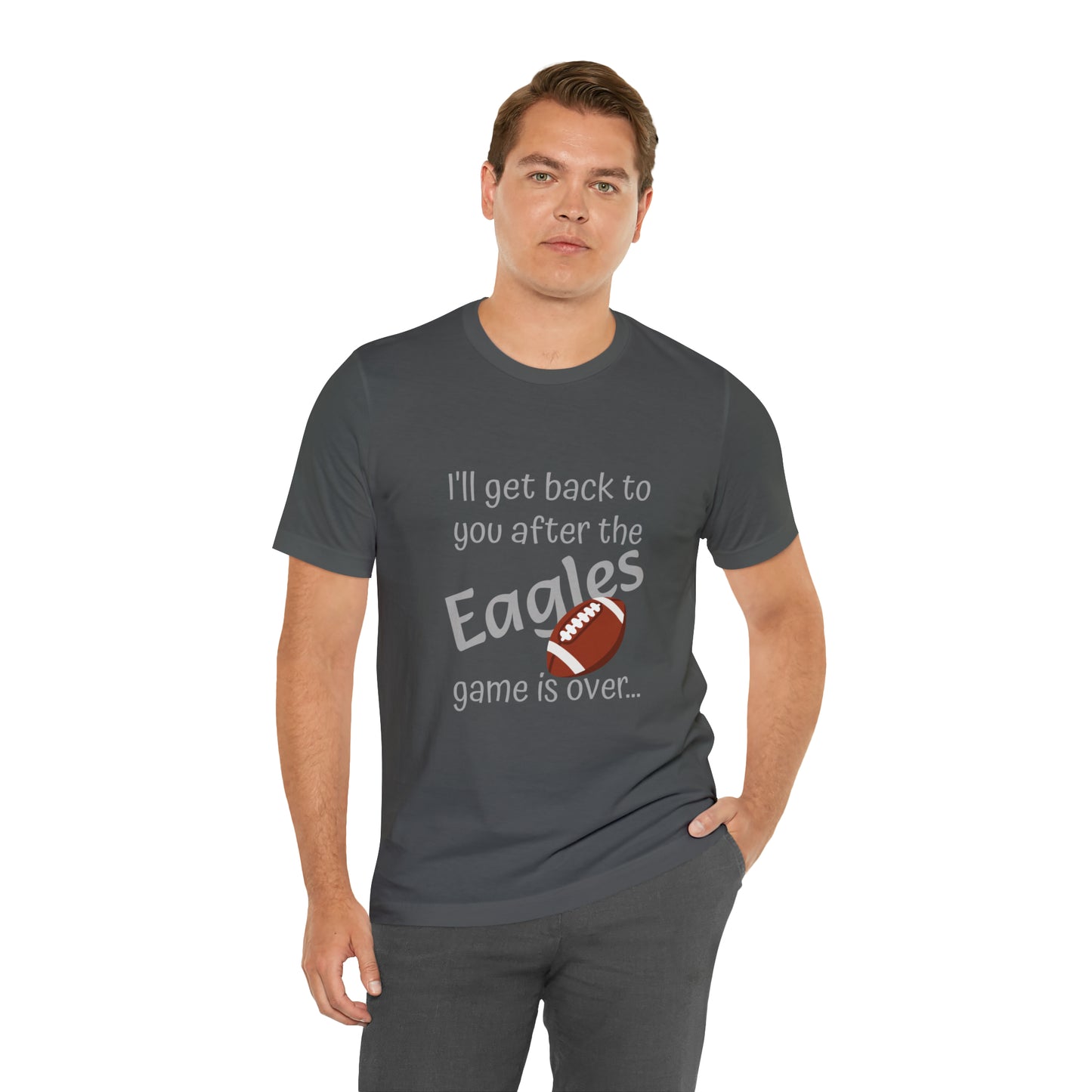 Game Time EAGLES - Unisex Short Sleeve Tee (light text)