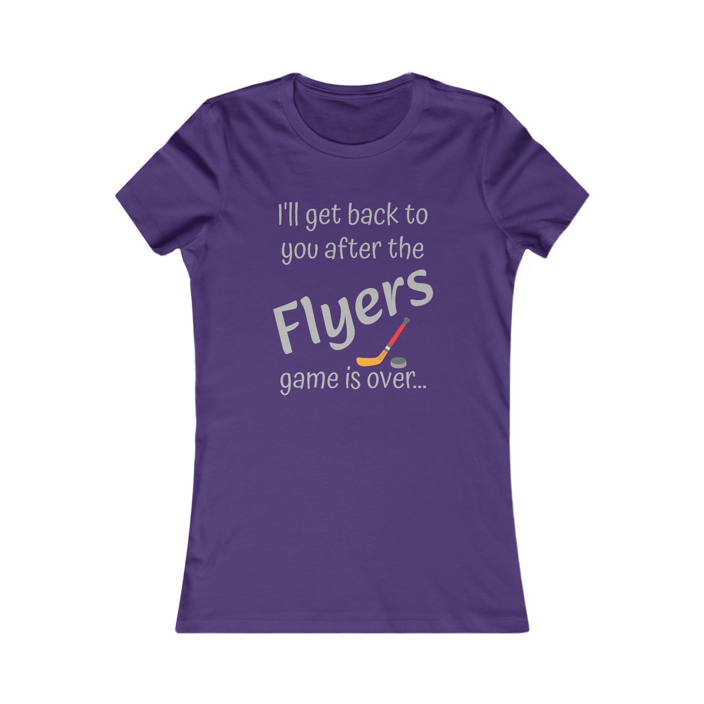 Game Time FLYERS - Women's Favorite Tee (light text)