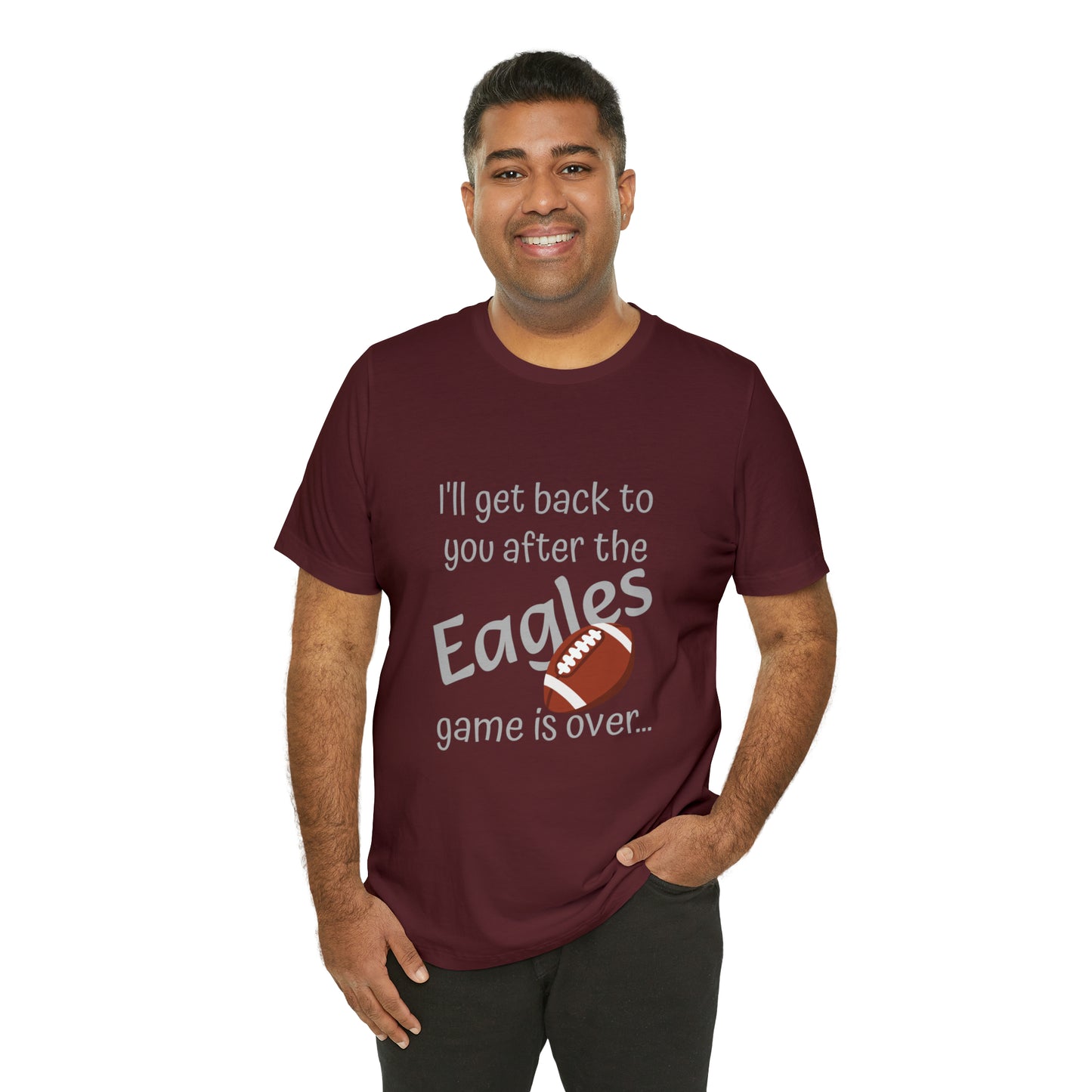 Game Time EAGLES - Unisex Short Sleeve Tee (light text)