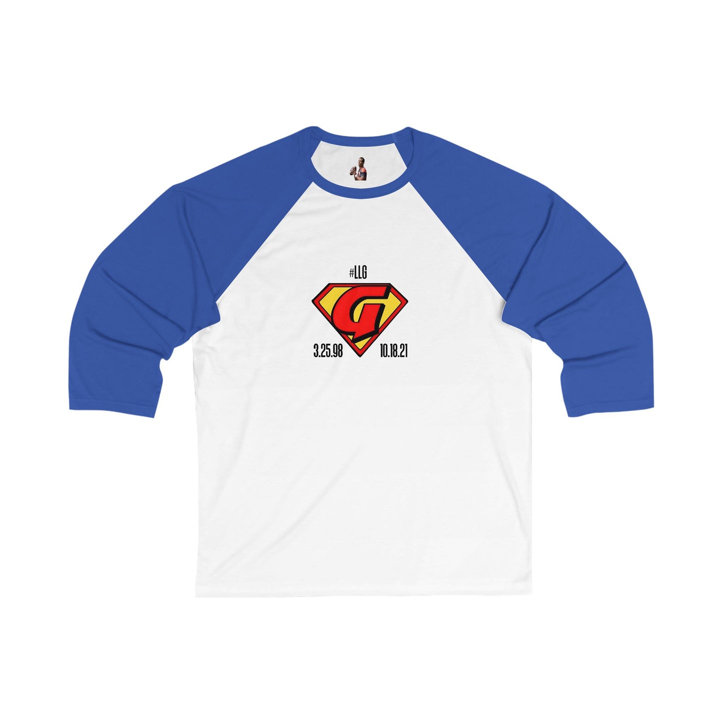 LLGy Unisex 3/4 Sleeve Baseball Tee