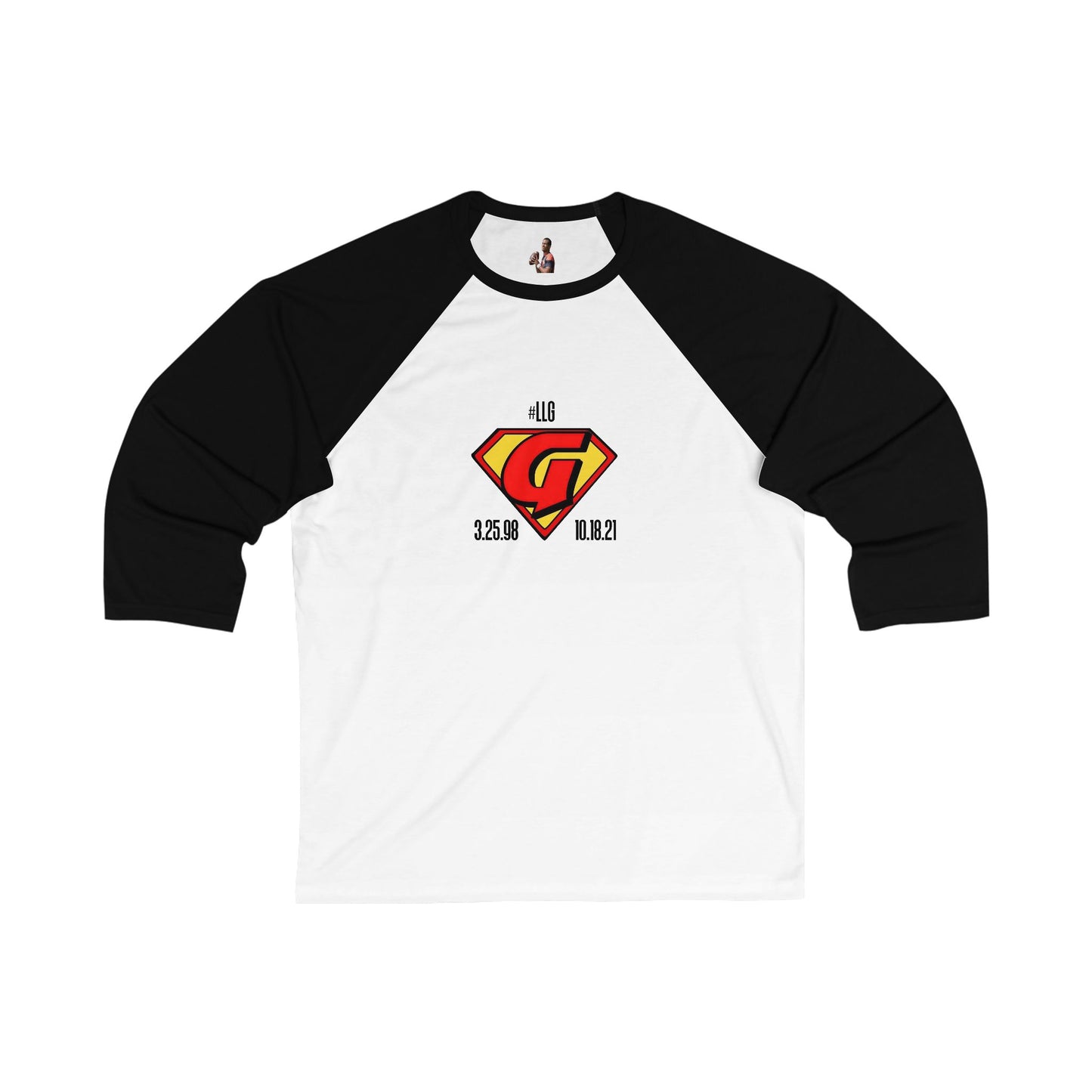 LLGy Unisex 3/4 Sleeve Baseball Tee