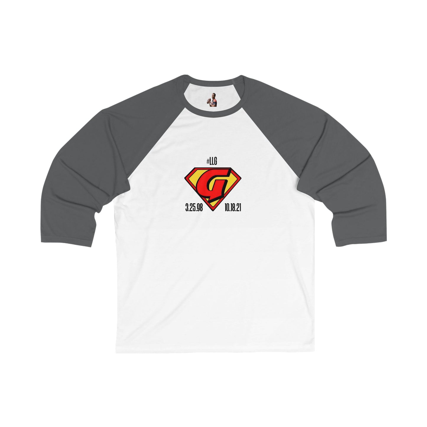LLGy Unisex 3/4 Sleeve Baseball Tee
