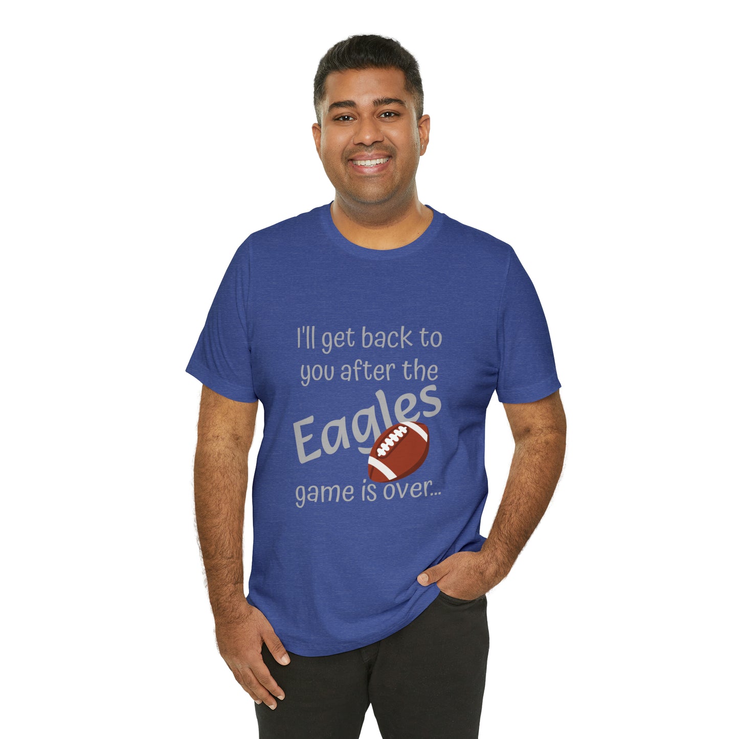 Game Time EAGLES - Unisex Short Sleeve Tee (light text)