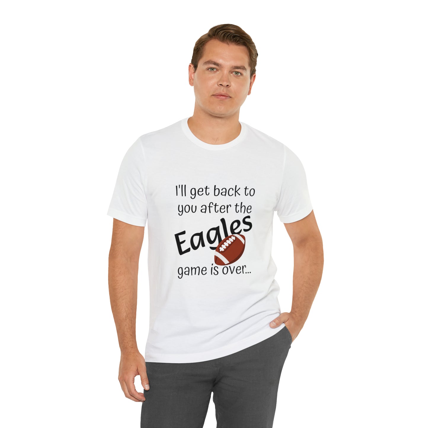 Game Time EAGLES - Unisex Short Sleeve Tee (dark text)