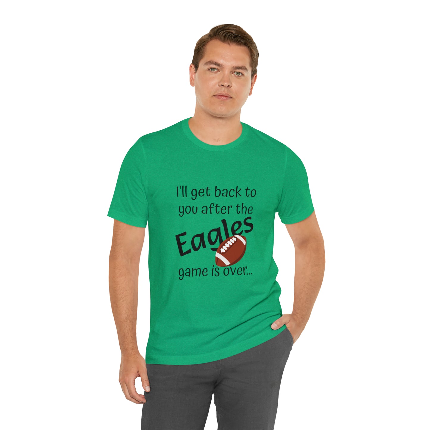 Game Time EAGLES - Unisex Short Sleeve Tee (dark text)