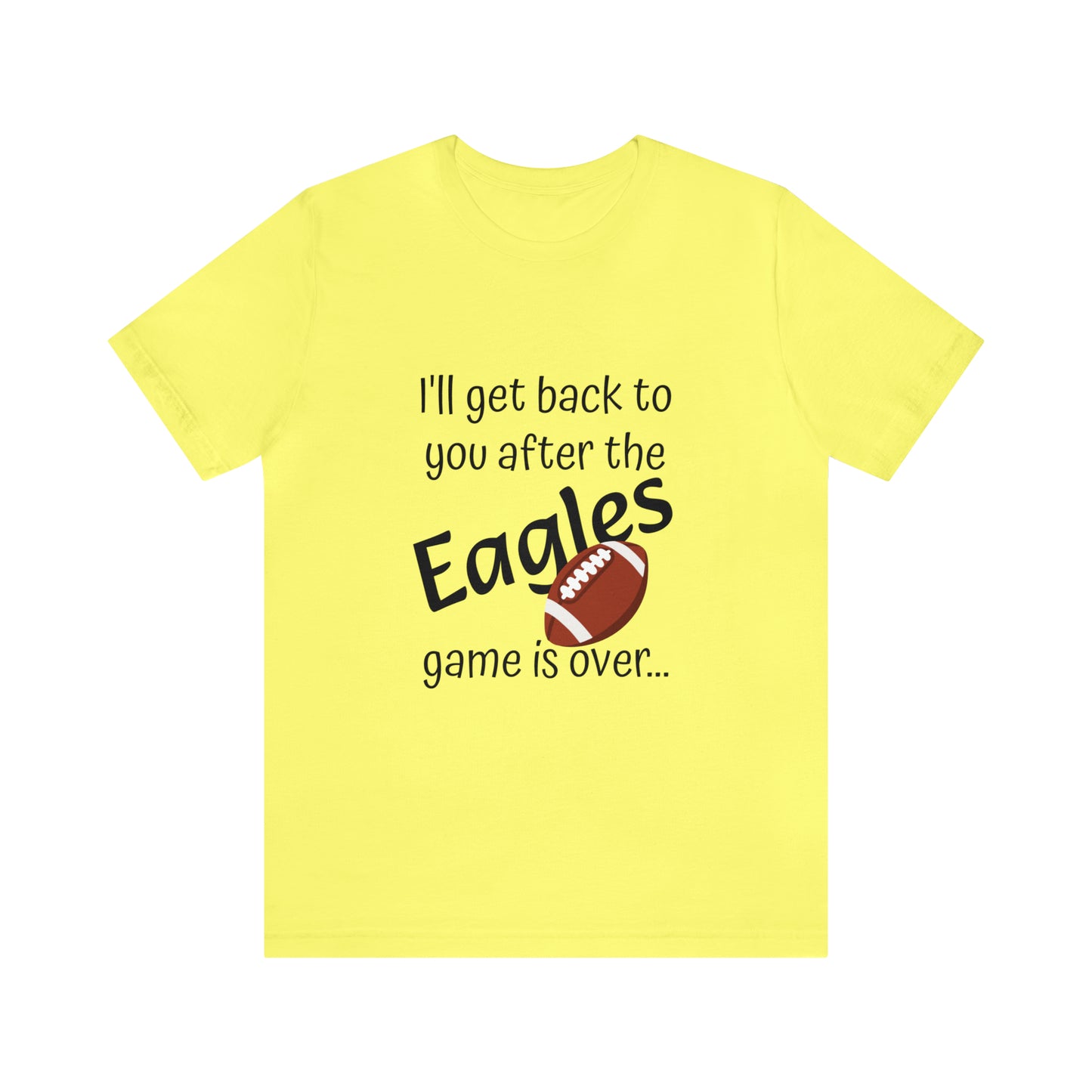 Game Time EAGLES - Unisex Short Sleeve Tee (dark text)