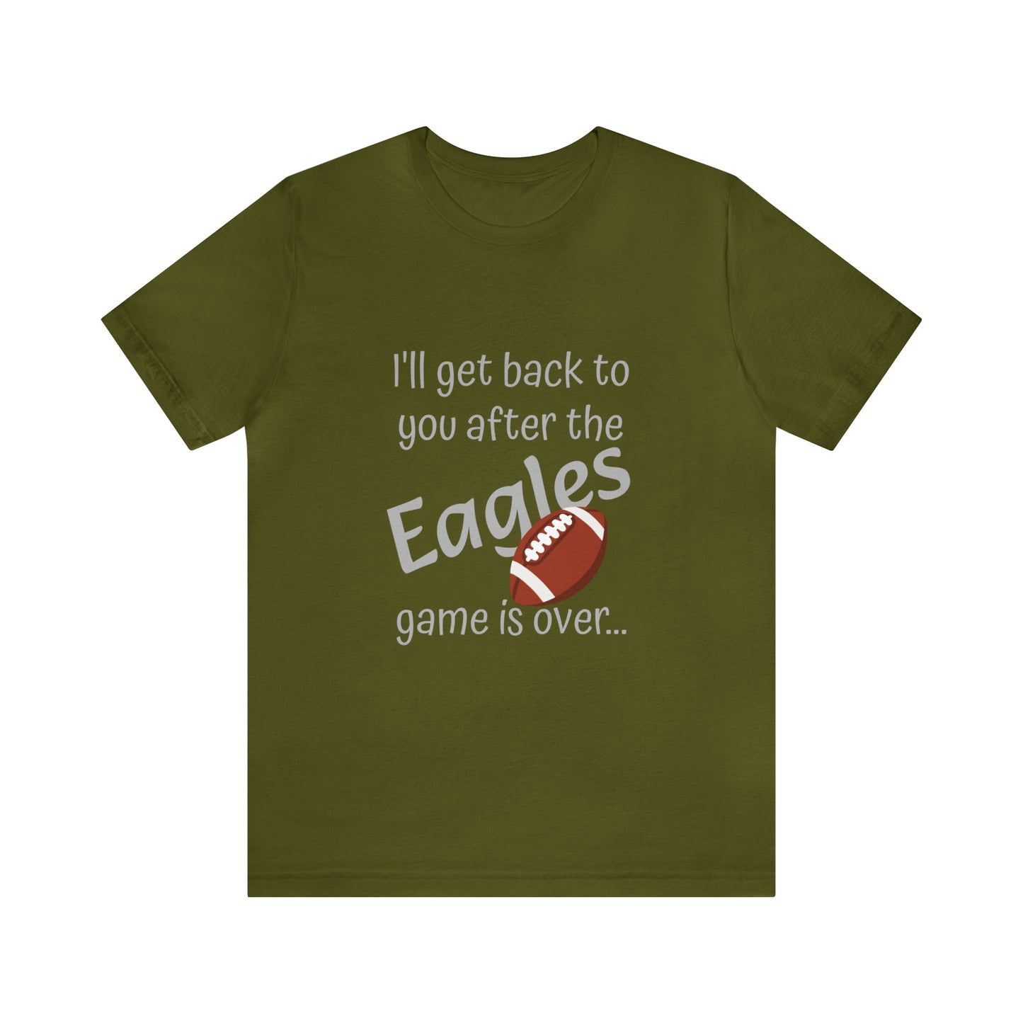 Game Time EAGLES - Unisex Short Sleeve Tee (light text)