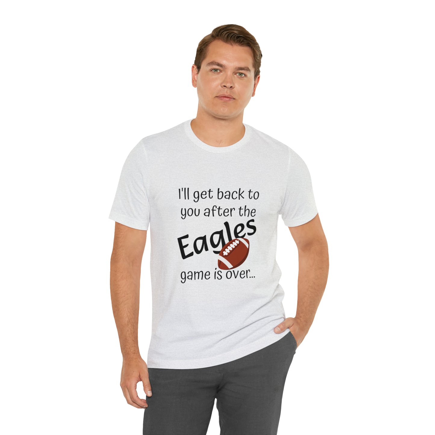 Game Time EAGLES - Unisex Short Sleeve Tee (dark text)