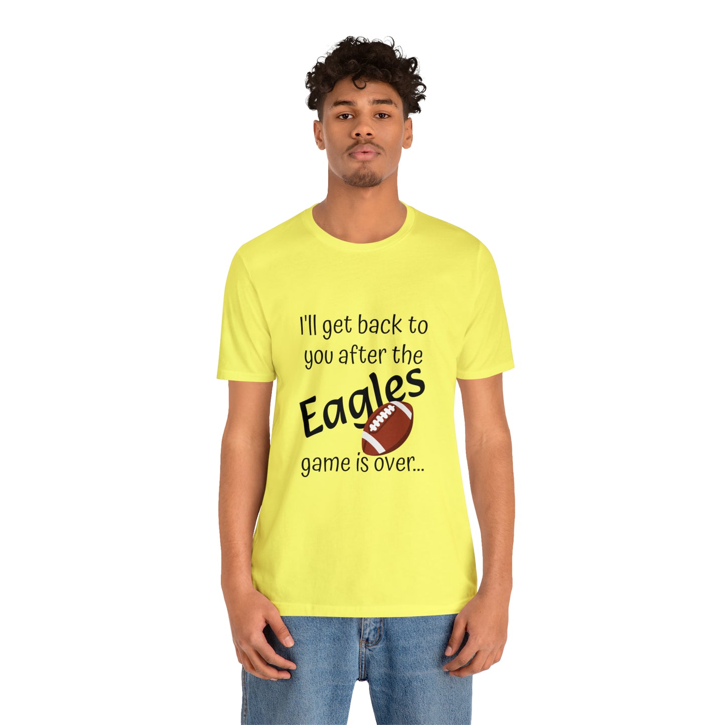 Game Time EAGLES - Unisex Short Sleeve Tee (dark text)