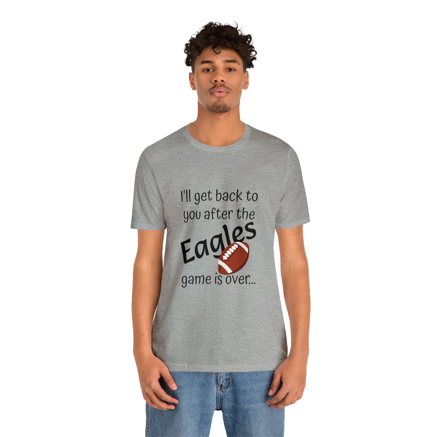 Game Time EAGLES - Unisex Short Sleeve Tee (dark text)