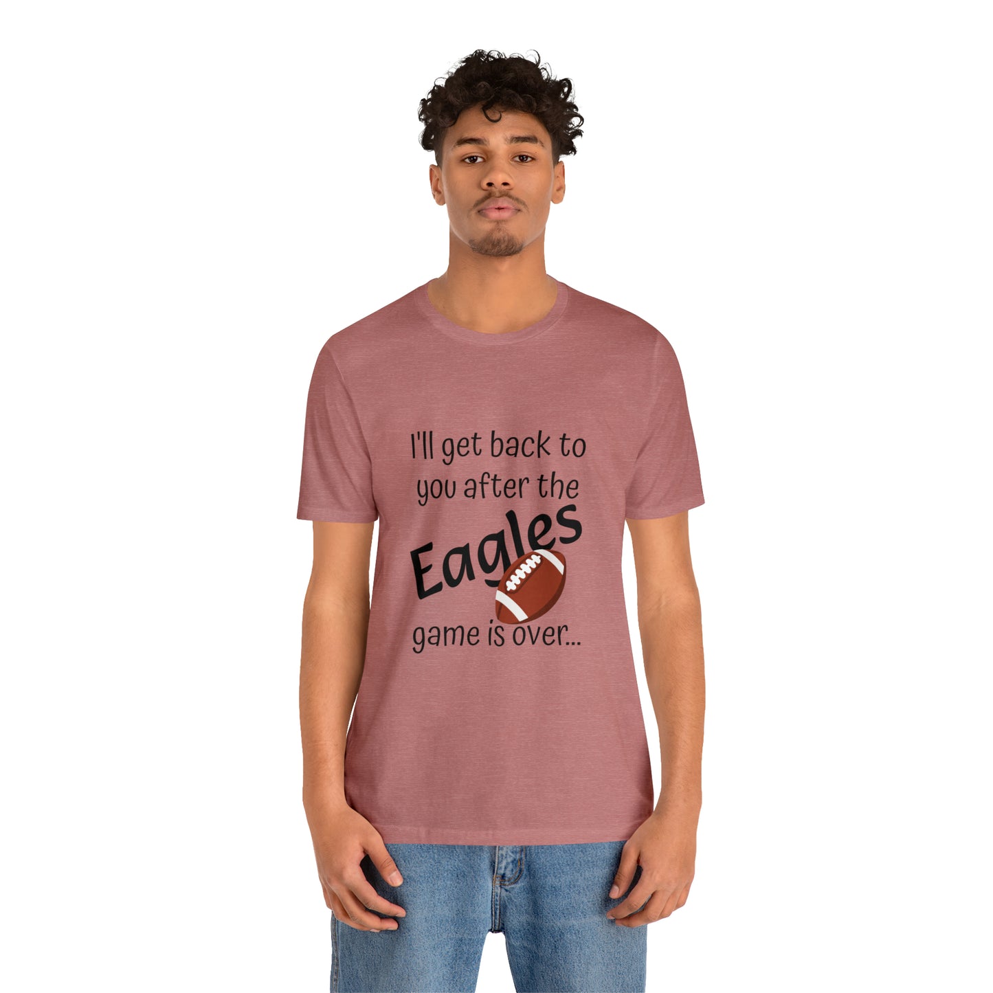 Game Time EAGLES - Unisex Short Sleeve Tee (dark text)