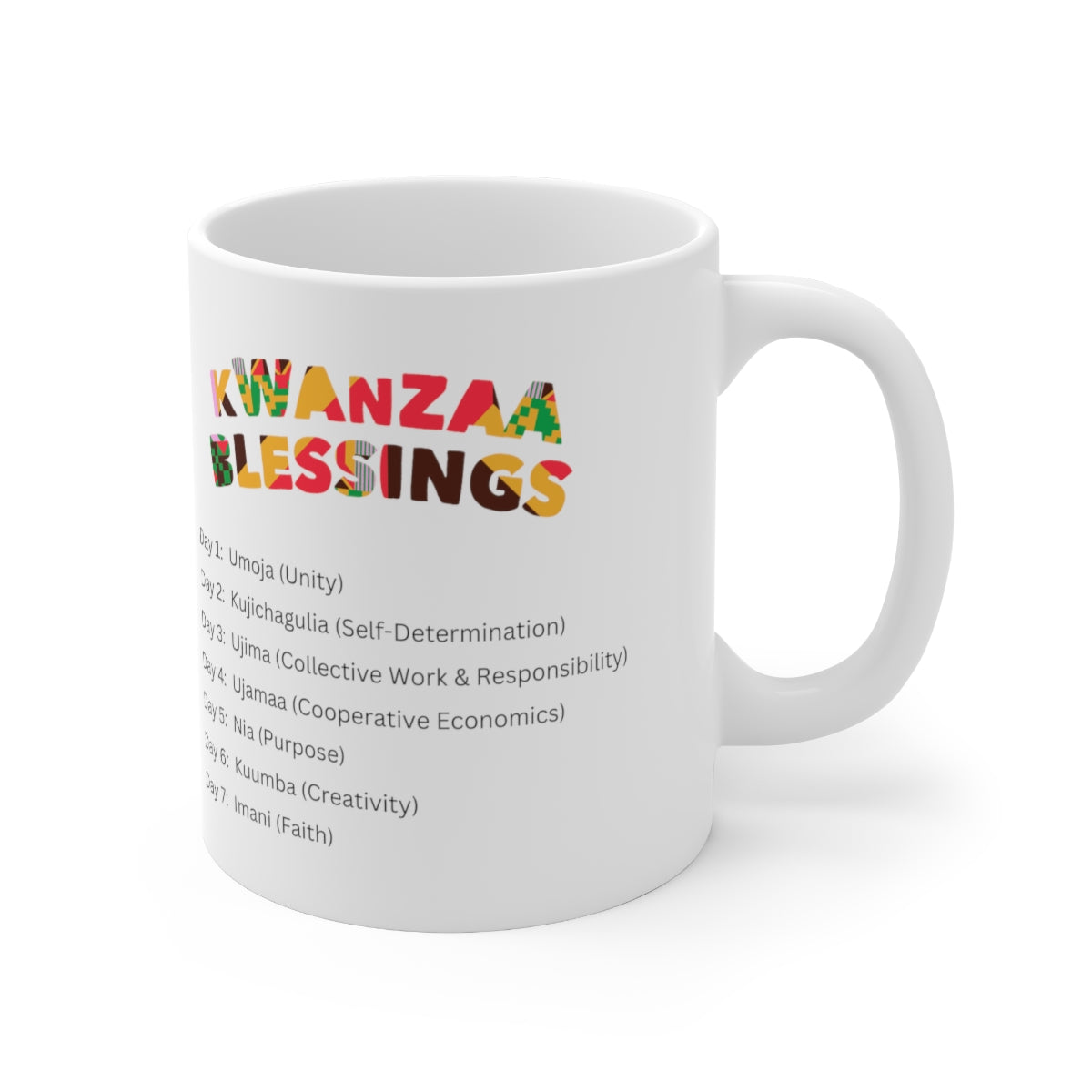 Kwanzaa Ceramic Mug 11oz