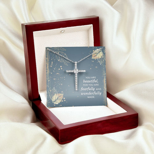 CZ Cross Necklace - You Are Beautiful