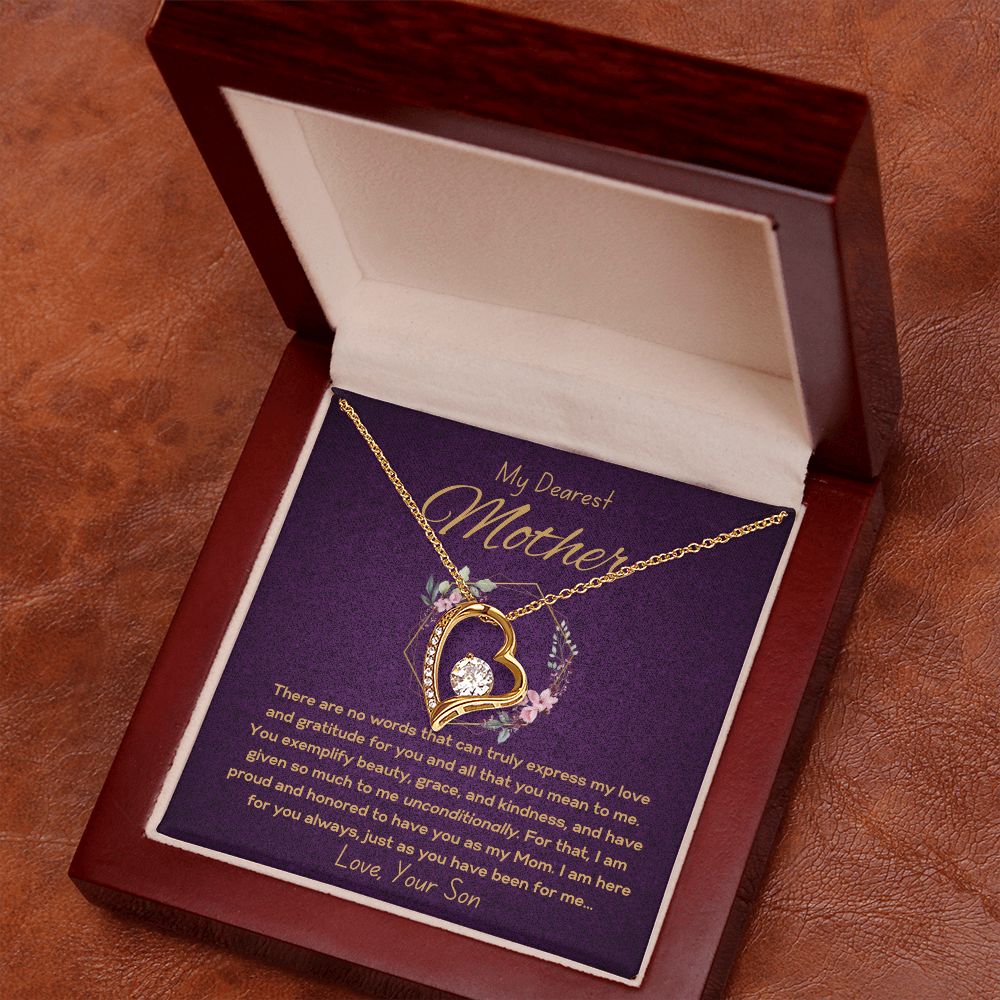 Forever Love Necklace - To Mother from Son