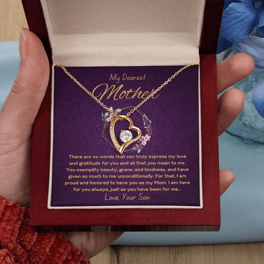 Forever Love Necklace - To Mother from Son