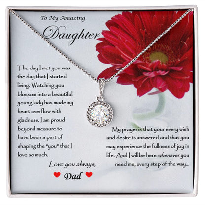 Eternal Hope Necklace - To Daughter from Dad