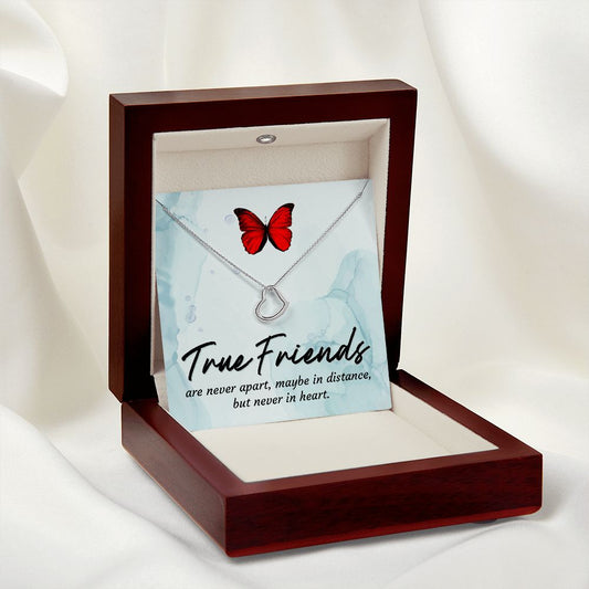 Delicate Heart Necklace - True Friends
