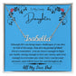 Personalized Name Necklace - To My Lovel Daughter/Dad