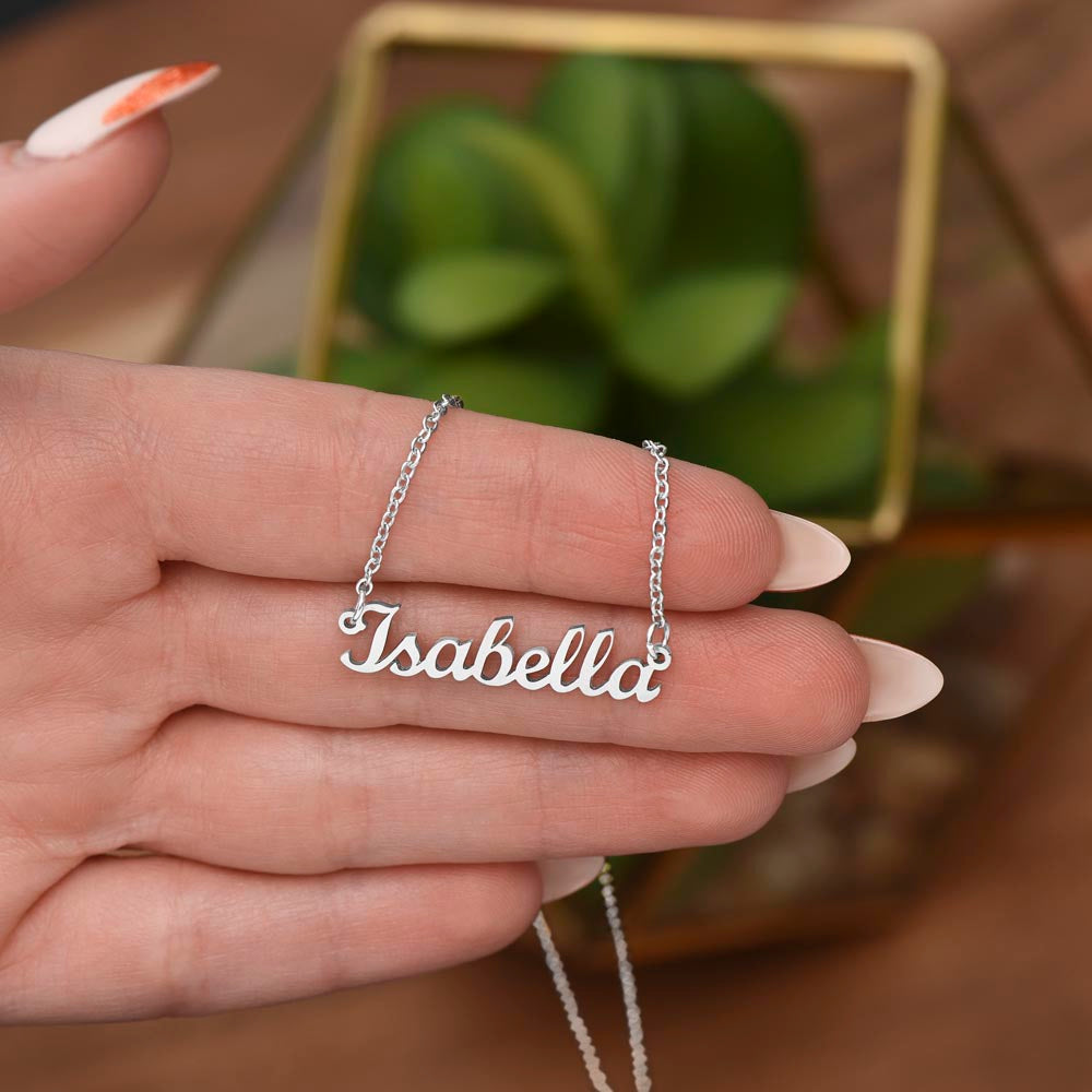 Personalized Name Necklace - To My Lovel Daughter/Dad