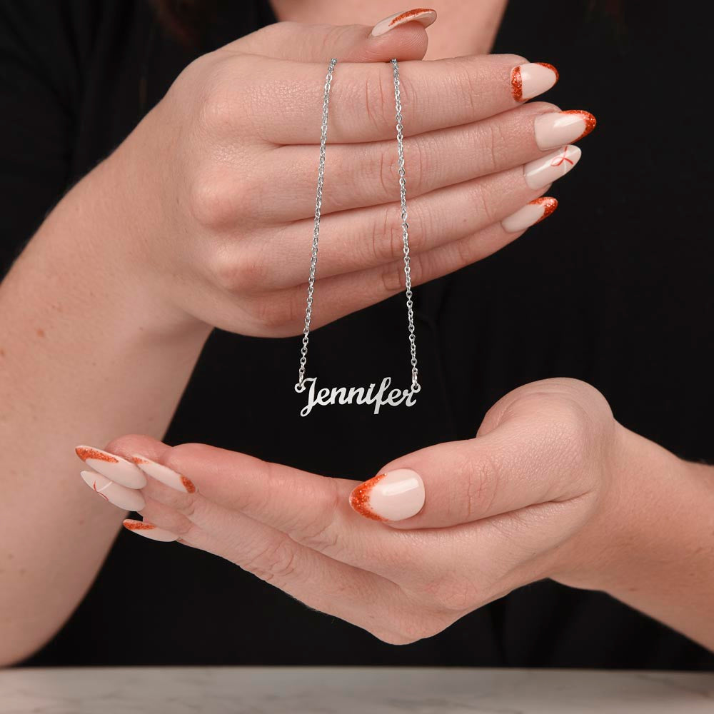 Personalized Name Necklace - To My Sweetheart